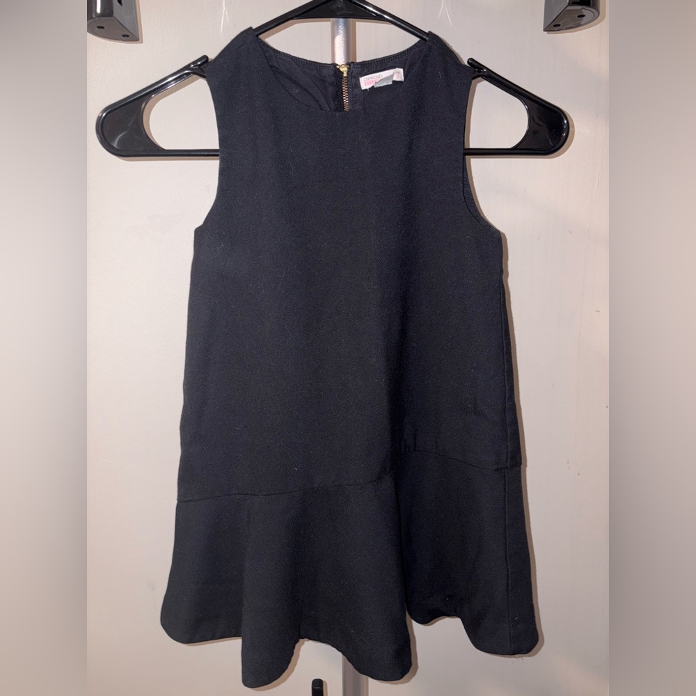 J. Crew Size 5 Crewcuts Everyday Black Sleeveless Uniform Jumper Black Dress